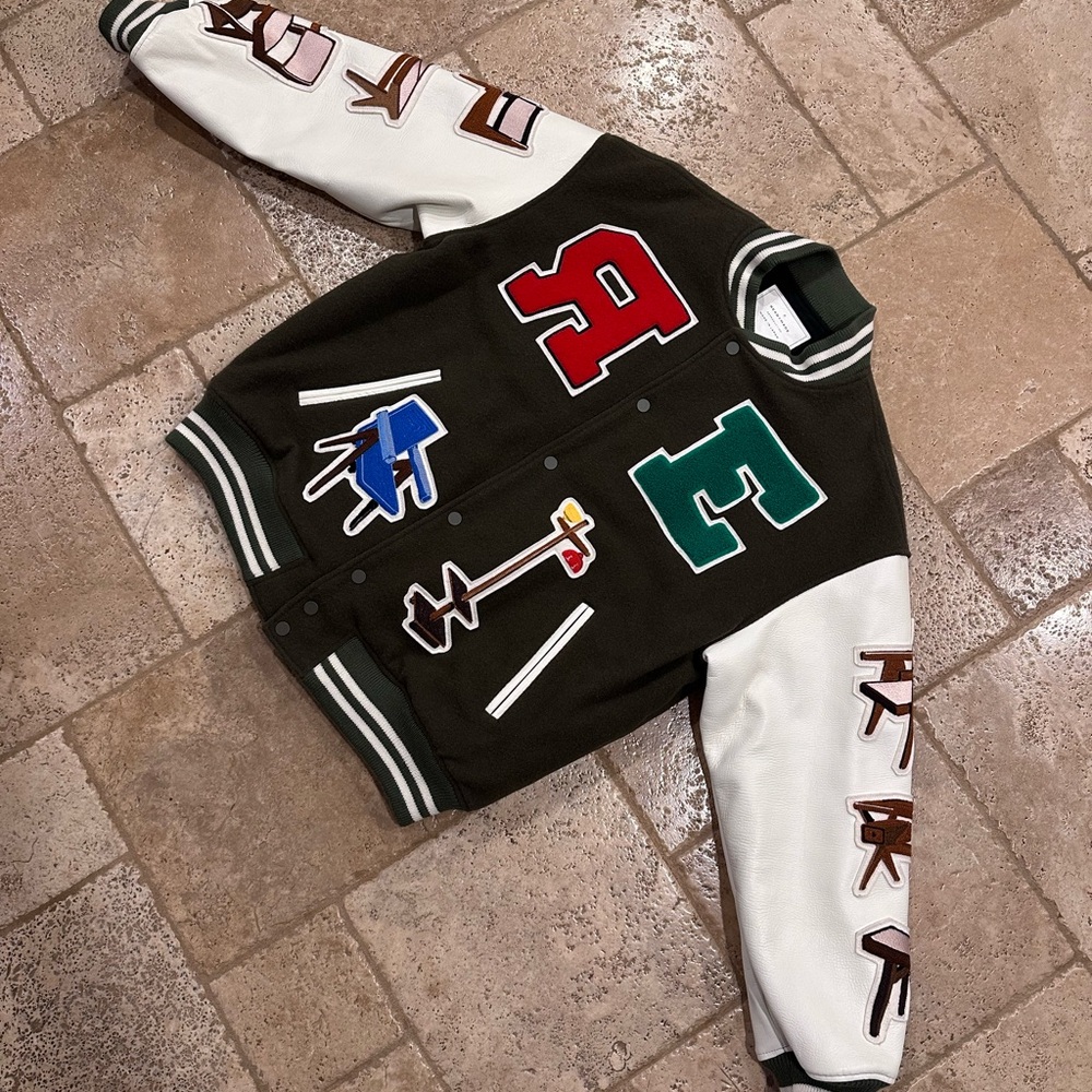 Readymade Chair Logos Varsity Lettermen Green Jacket - Picture 5 of 14